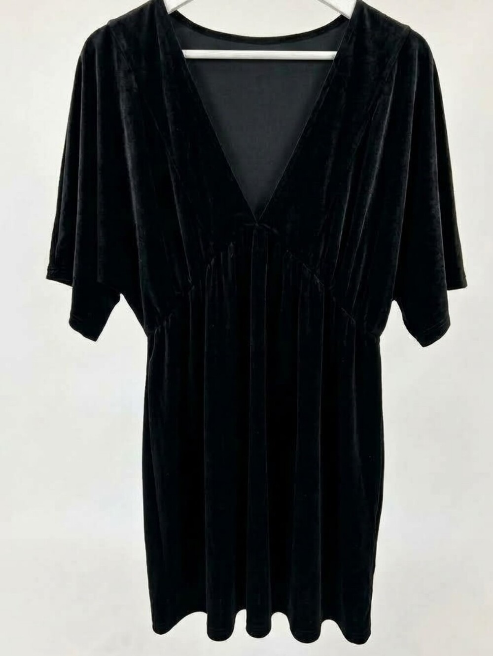 Black Velvet Mini Dress New With Tag